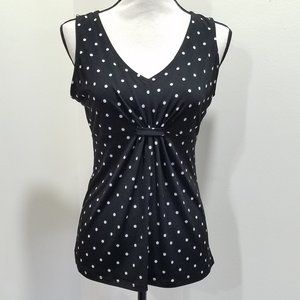 WHBM Polka Dot Sleeveless Top